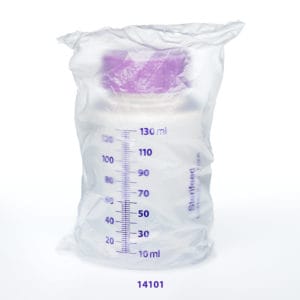 Sterifeed Disposable Bottle 130ml w/ Tamper Evident Bag  (100/case)